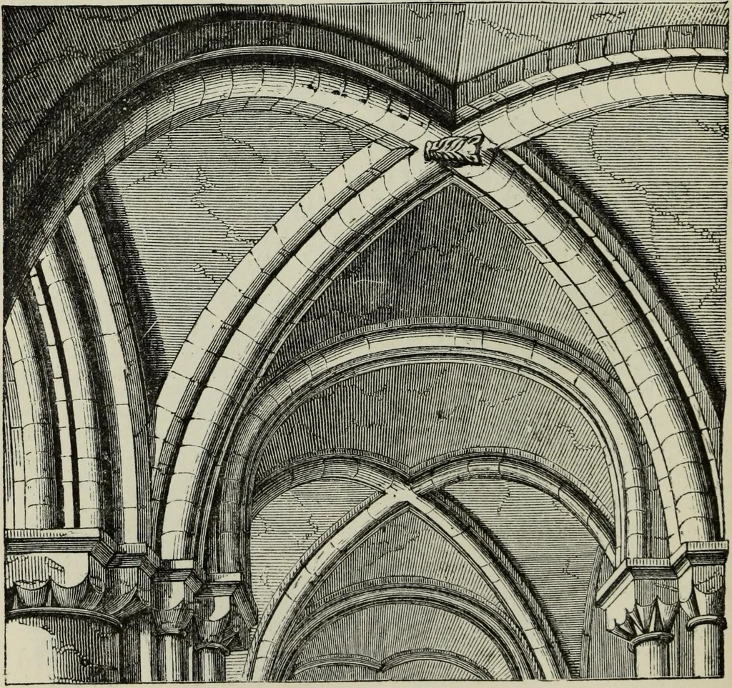 An illustration from An introduction to the study of Gothic architecture, 1877, leaf 105