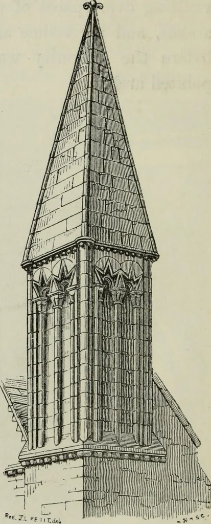 An illustration from An introduction to the study of Gothic architecture, 1877, leaf 107