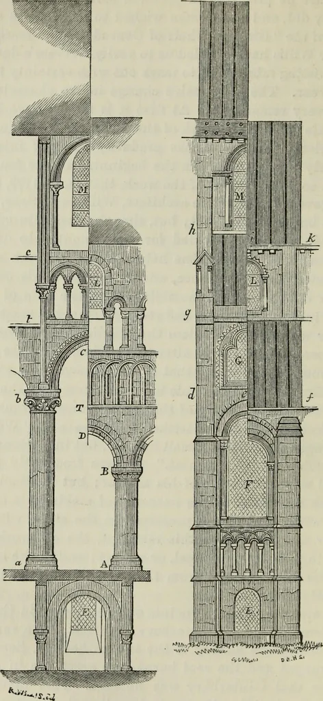 An illustration from An introduction to the study of Gothic architecture, 1877, leaf 119