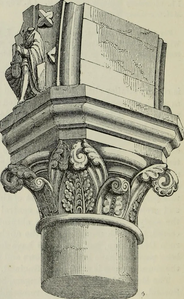 An illustration from An introduction to the study of Gothic architecture, 1877, leaf 121