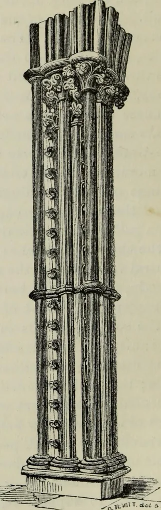 An illustration from An introduction to the study of Gothic architecture, 1877, leaf 129
