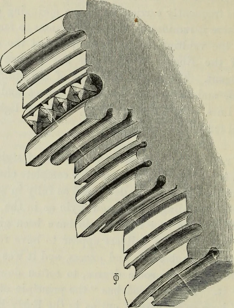 An illustration from An introduction to the study of Gothic architecture, 1877, leaf 139