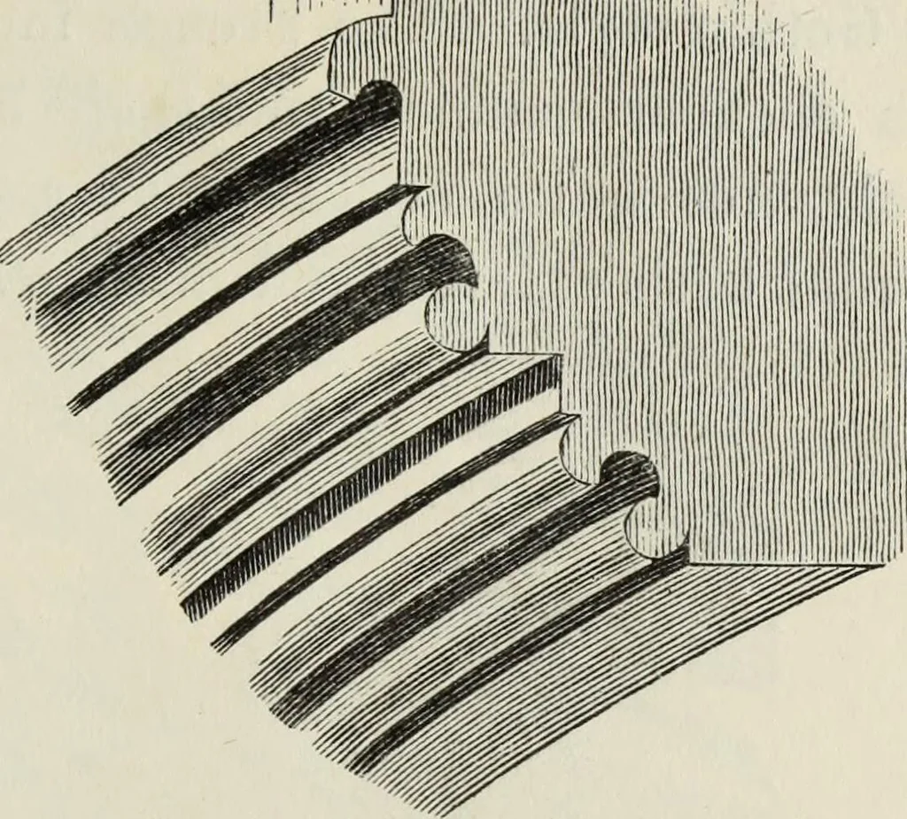 An illustration from An introduction to the study of Gothic architecture, 1877, leaf 140