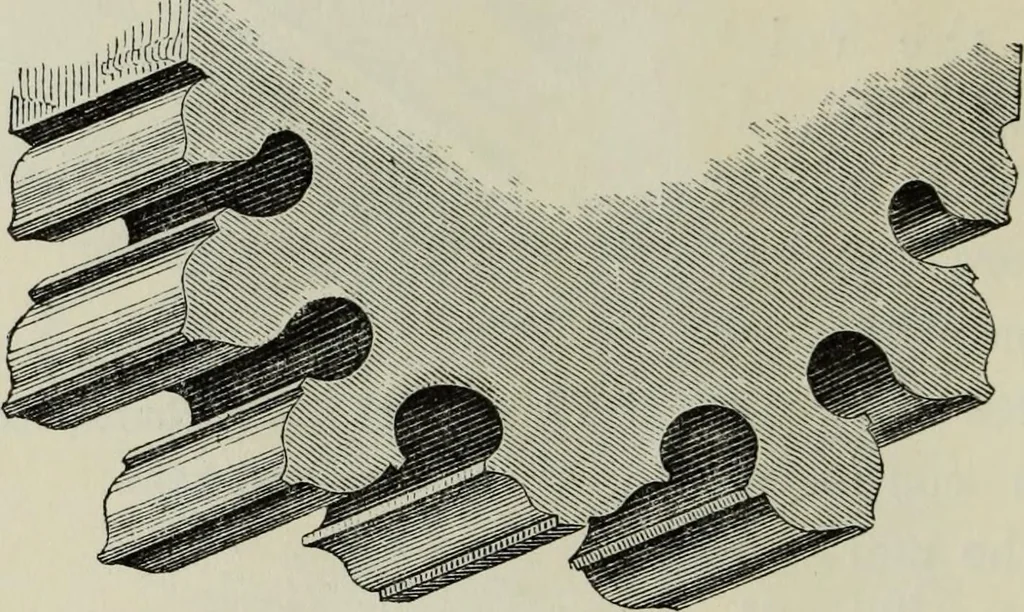An illustration from An introduction to the study of Gothic architecture, 1877, leaf 141