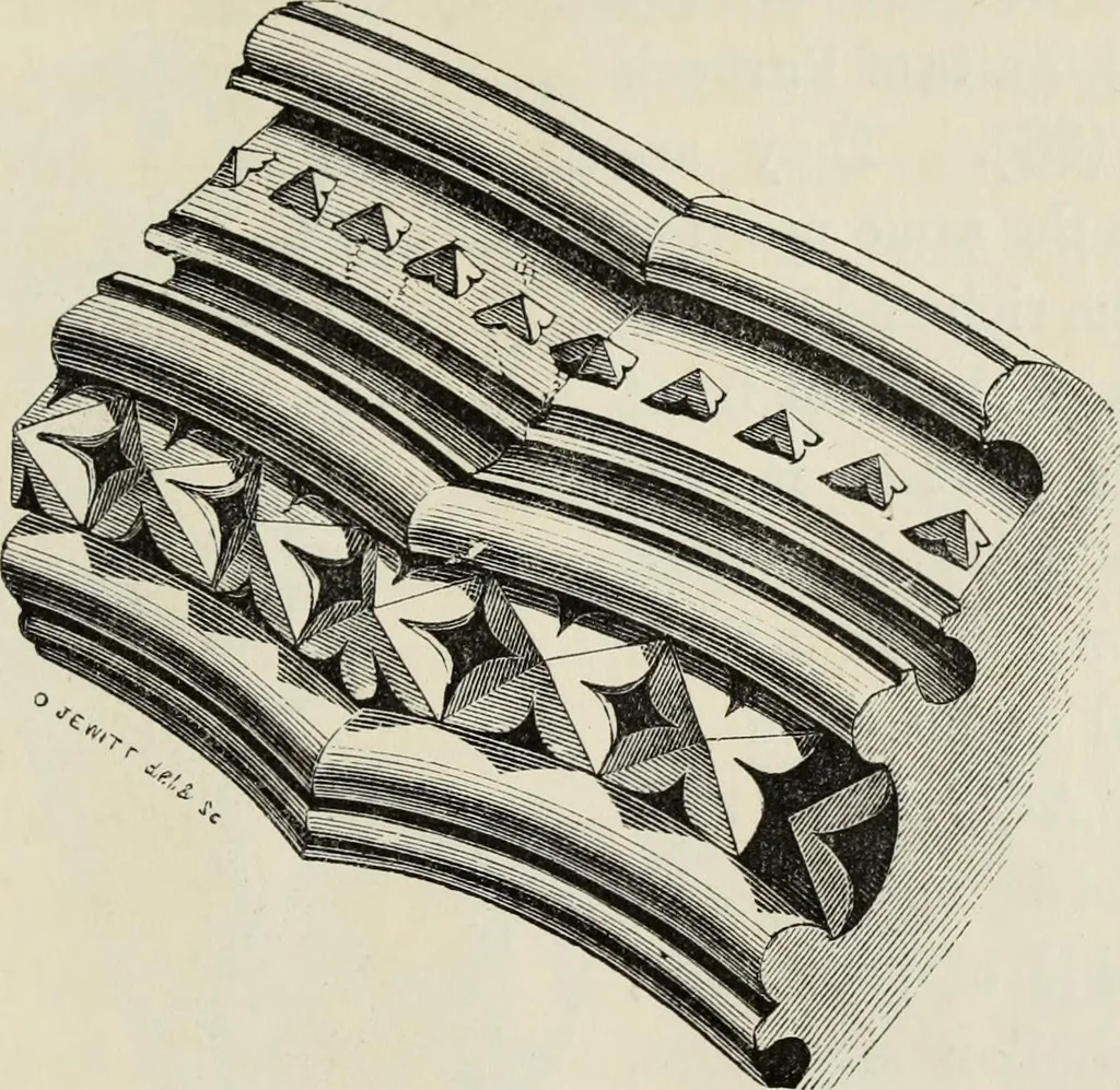 An illustration from An introduction to the study of Gothic architecture, 1877, leaf 142