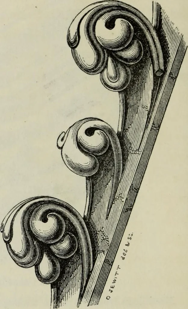 An illustration from An introduction to the study of Gothic architecture, 1877, leaf 143