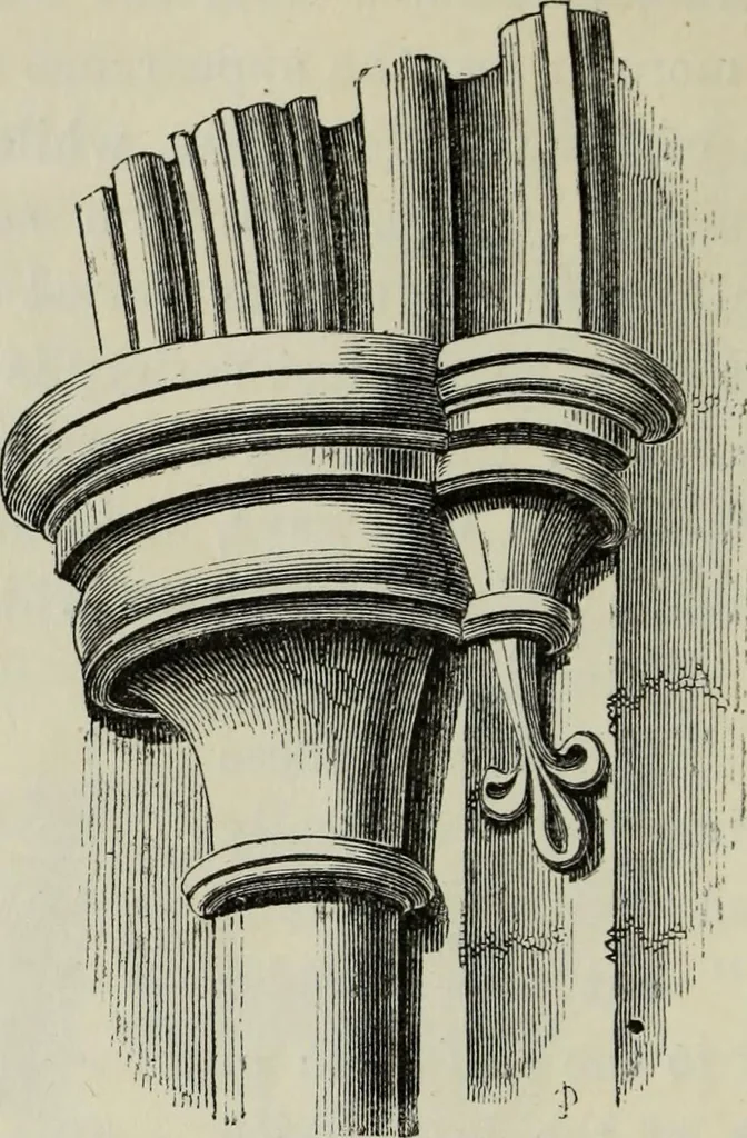 An illustration from An introduction to the study of Gothic architecture, 1877, leaf 145