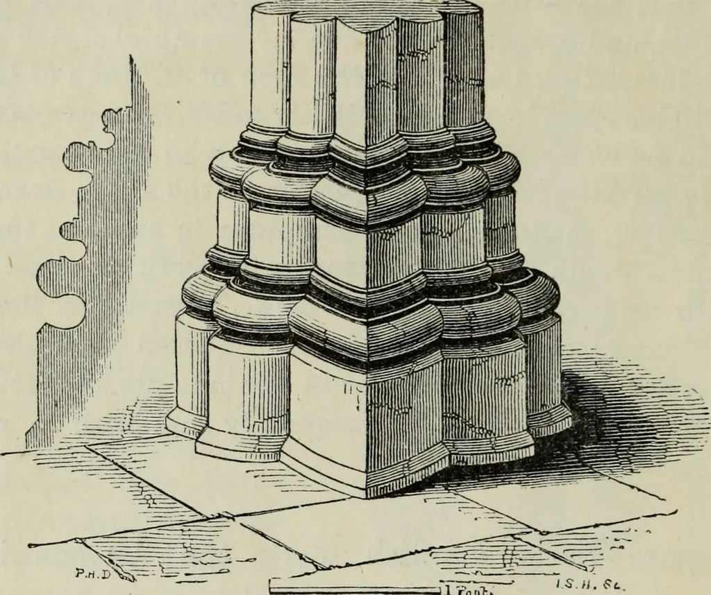 An illustration from An introduction to the study of Gothic architecture, 1877, leaf 147