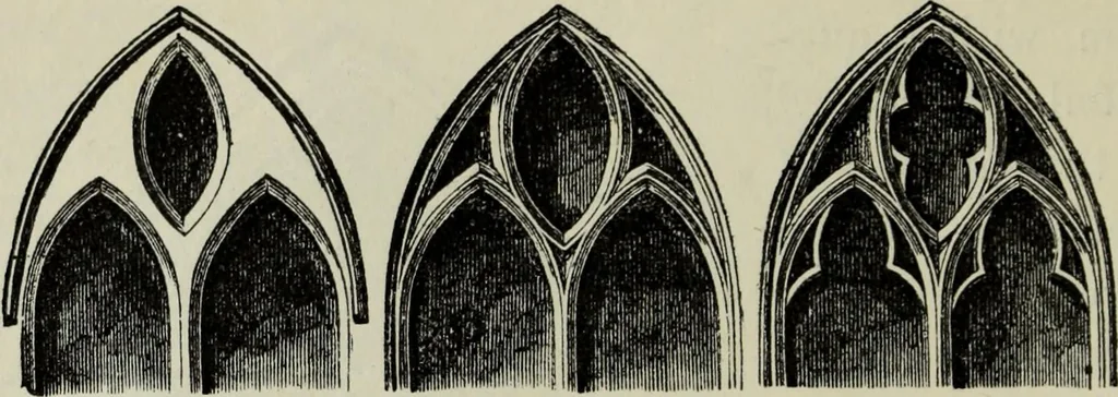 An illustration from An introduction to the study of Gothic architecture, 1877, leaf 155