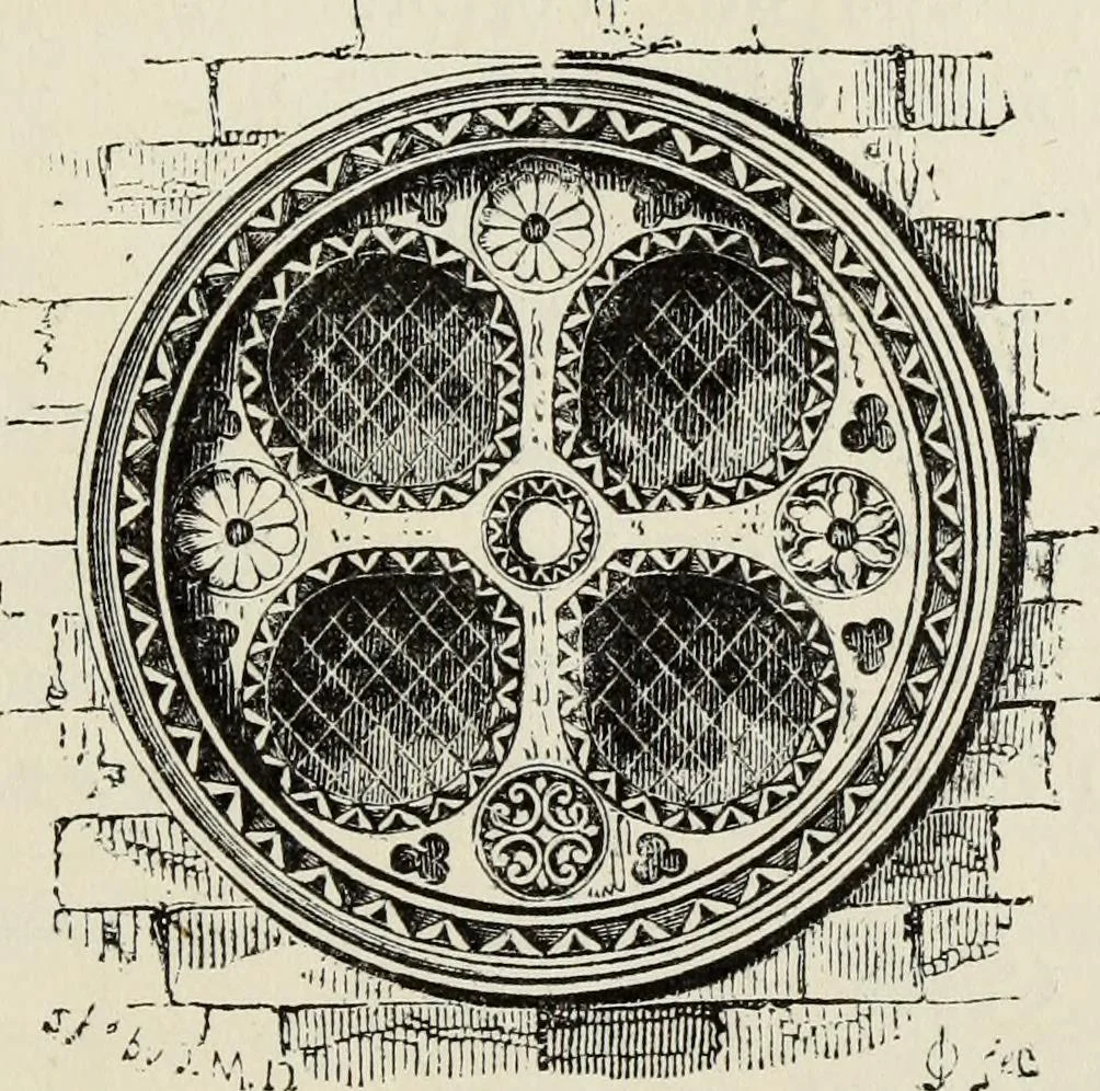 An illustration from An introduction to the study of Gothic architecture, 1877, leaf 164