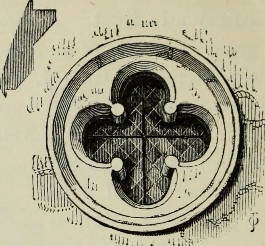 An illustration from An introduction to the study of Gothic architecture, 1877, leaf 165