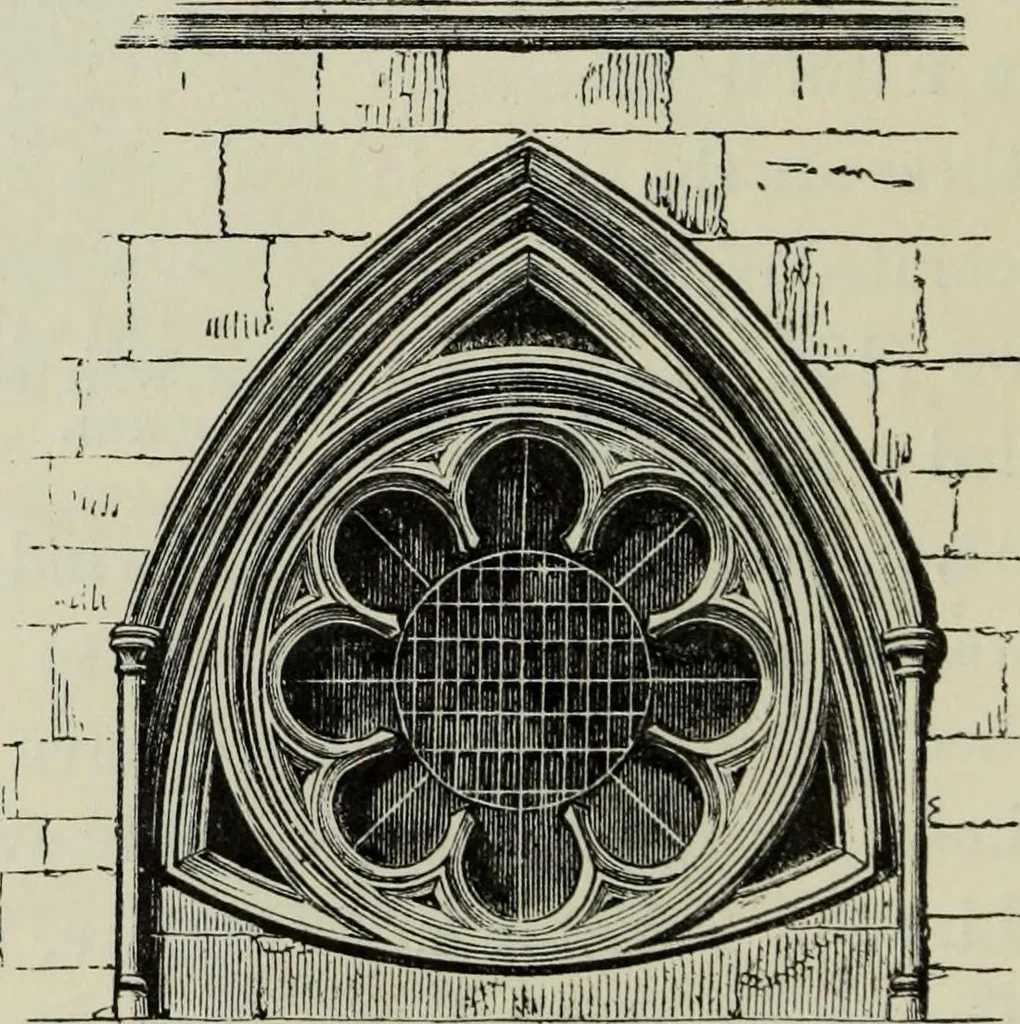 An illustration from An introduction to the study of Gothic architecture, 1877, leaf 165