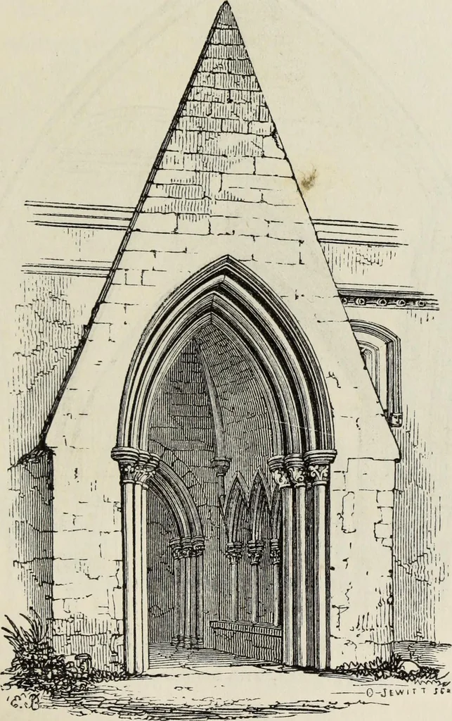 An illustration from An introduction to the study of Gothic architecture, 1877, leaf 172