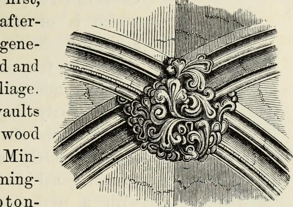 An illustration from An introduction to the study of Gothic architecture, 1877, leaf 174