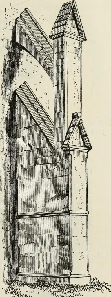 An illustration from An introduction to the study of Gothic architecture, 1877, leaf 176