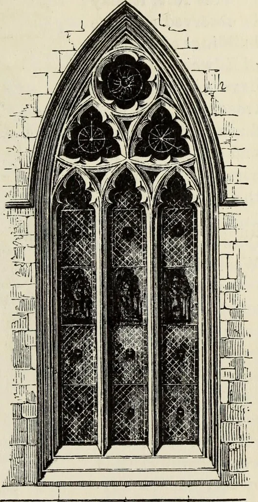 An illustration from An introduction to the study of Gothic architecture, 1877, leaf 188