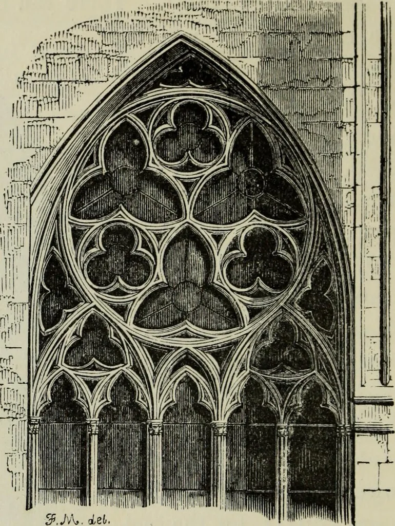 An illustration from An introduction to the study of Gothic architecture, 1877, leaf 189