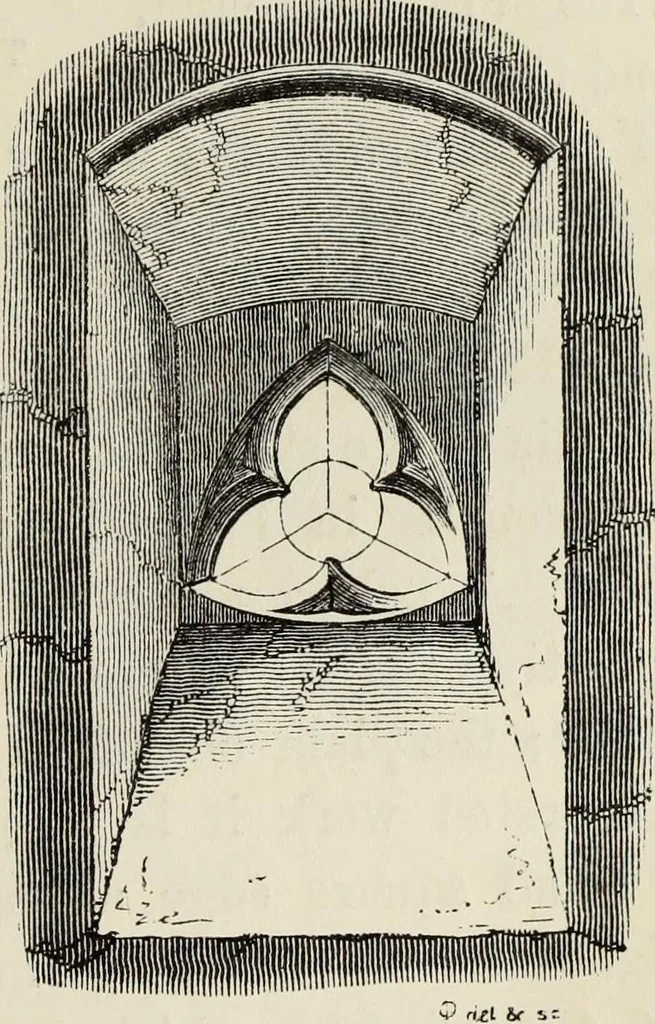 An illustration from An introduction to the study of Gothic architecture, 1877, leaf 196