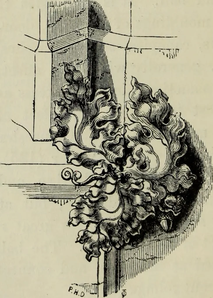 An illustration from An introduction to the study of Gothic architecture, 1877, leaf 199