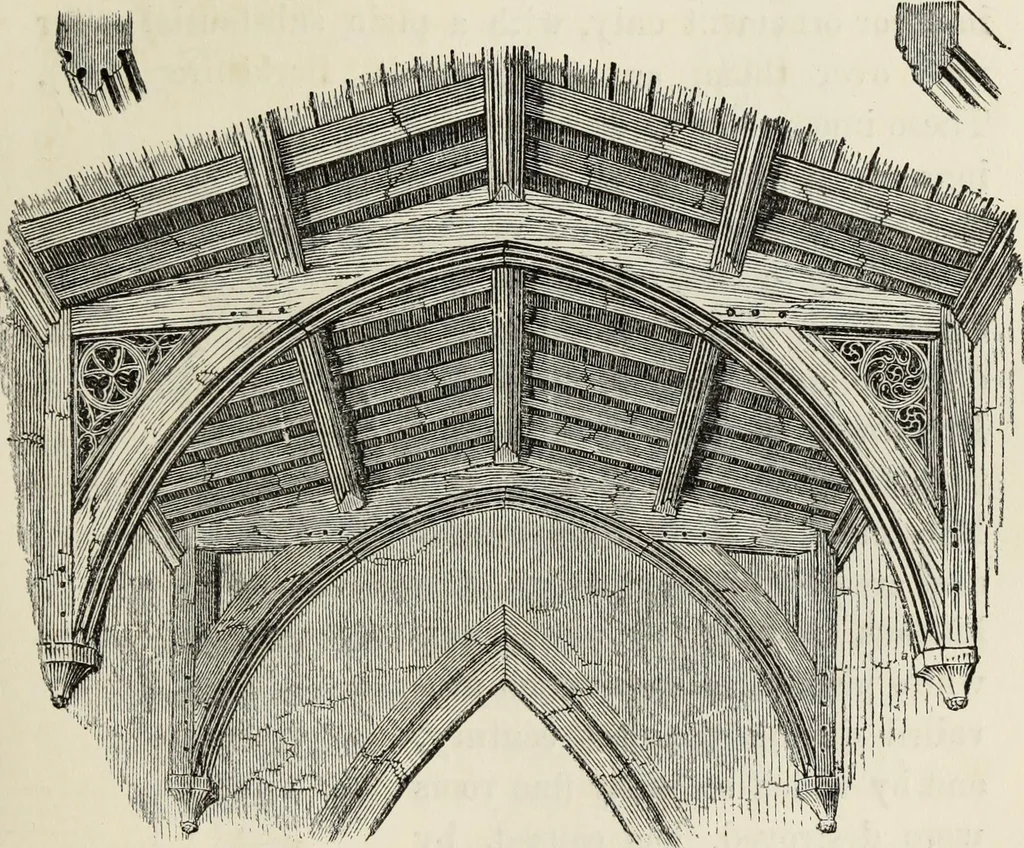 An illustration from An introduction to the study of Gothic architecture, 1877, leaf 208