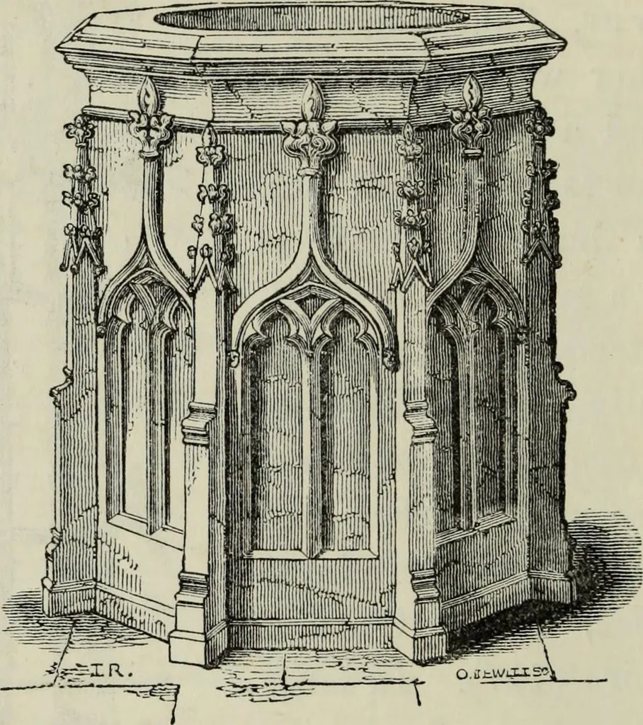 An illustration from An introduction to the study of Gothic architecture, 1877, leaf 211