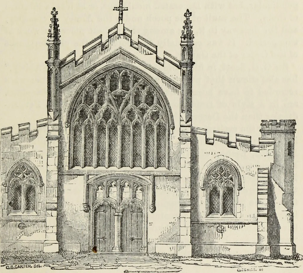 An illustration from An introduction to the study of Gothic architecture, 1877, leaf 216
