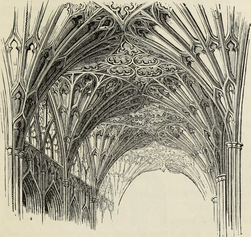 An illustration from An introduction to the study of Gothic architecture, 1877, leaf 230