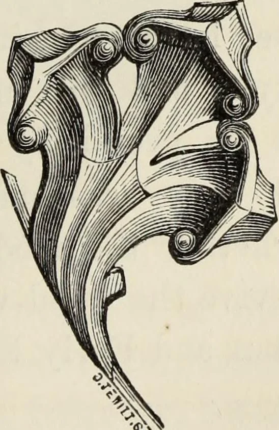 An illustration from An introduction to the study of Gothic architecture, 1877, leaf 232