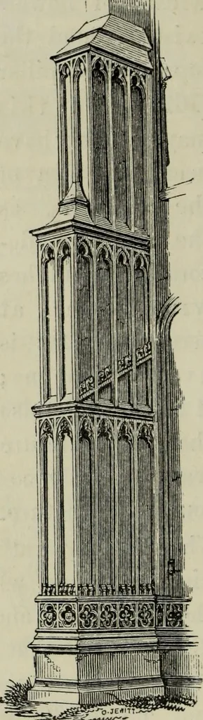 An illustration from An introduction to the study of Gothic architecture, 1877, leaf 233