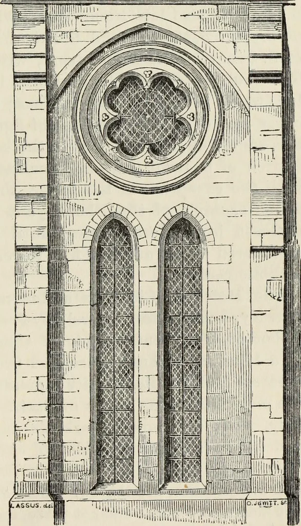 An illustration from An introduction to the study of Gothic architecture, 1877, leaf 254