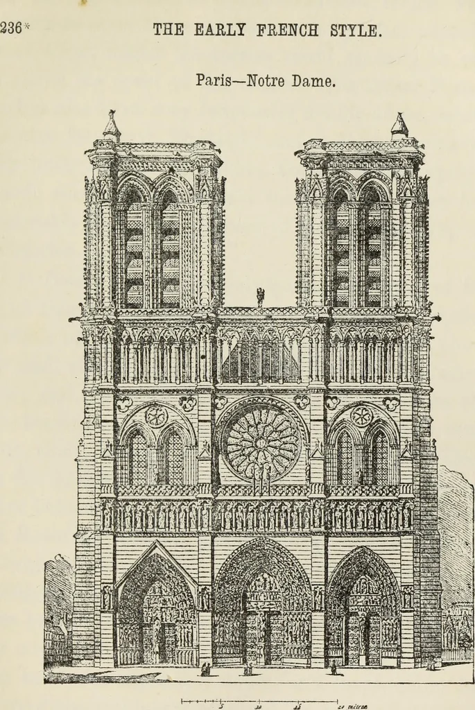 An illustration from An introduction to the study of Gothic architecture, 1877, leaf 262