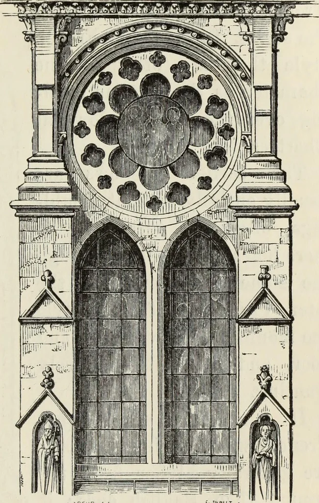 An illustration from An introduction to the study of Gothic architecture, 1877, leaf 268
