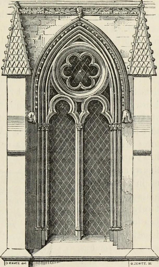 An illustration from An introduction to the study of Gothic architecture, 1877, leaf 270