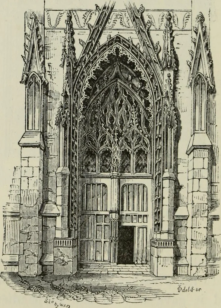An illustration from An introduction to the study of Gothic architecture, 1877, leaf 289