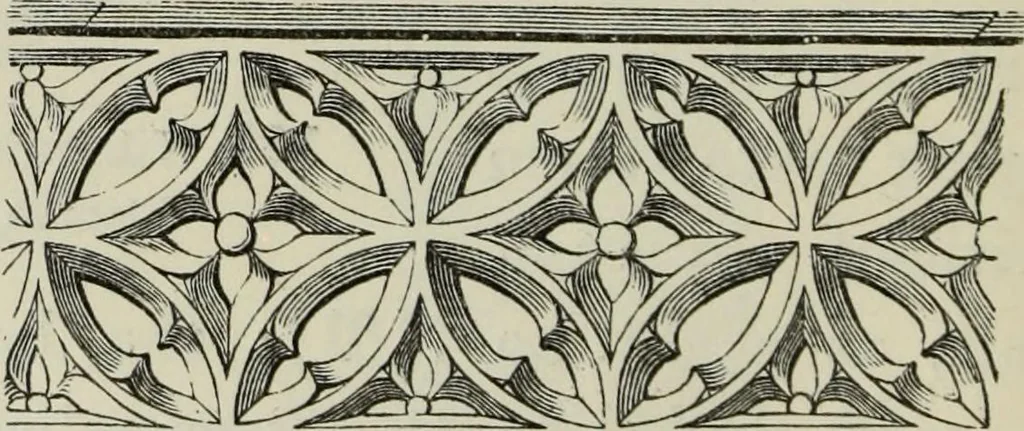 An illustration from An introduction to the study of Gothic architecture, 1877, leaf 295