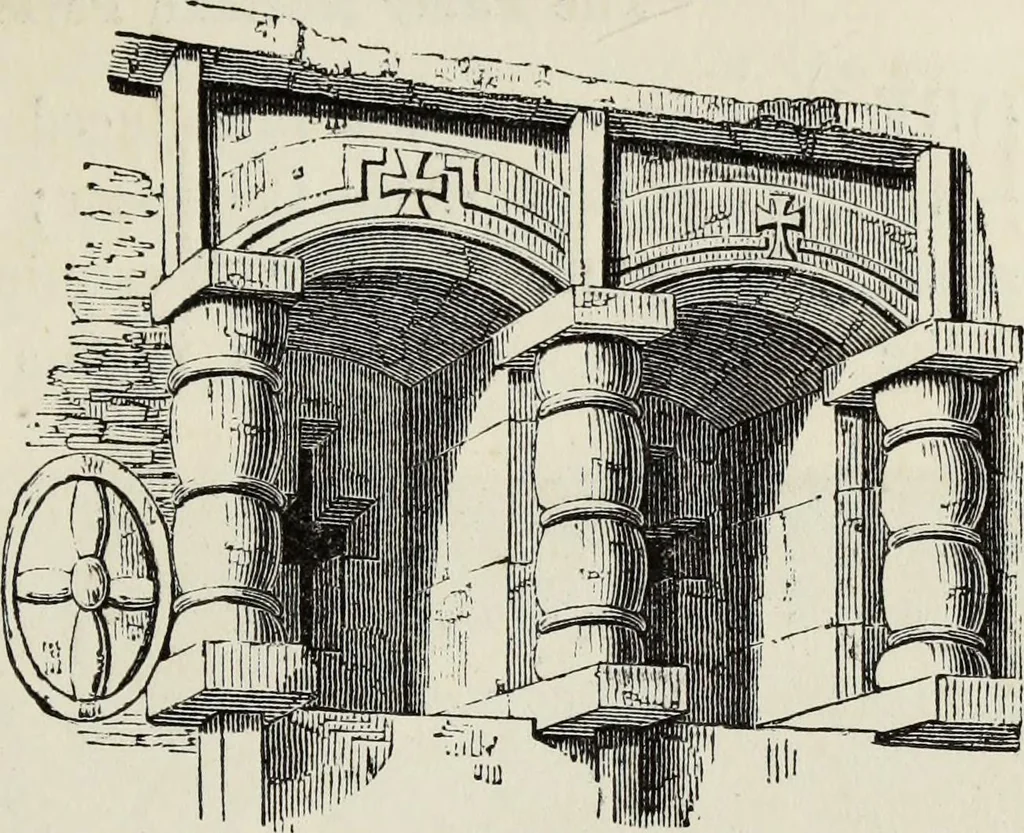 An illustration from An introduction to the study of Gothic architecture, 1877, leaf 56