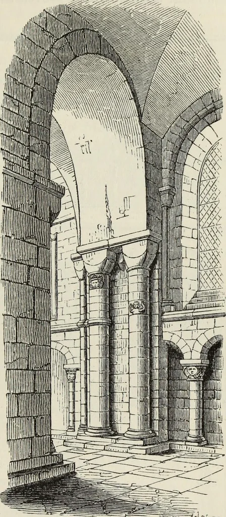 An illustration from An introduction to the study of Gothic architecture, 1877, leaf 72