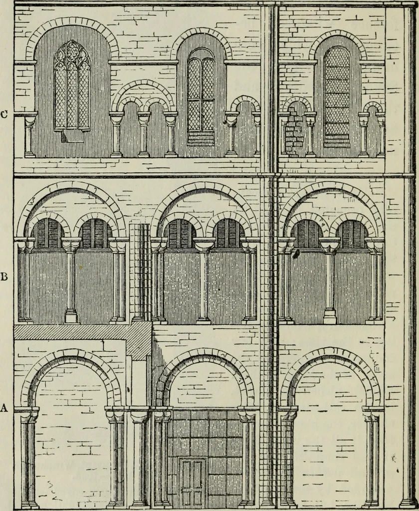 An illustration from An introduction to the study of Gothic architecture, 1877, leaf 73