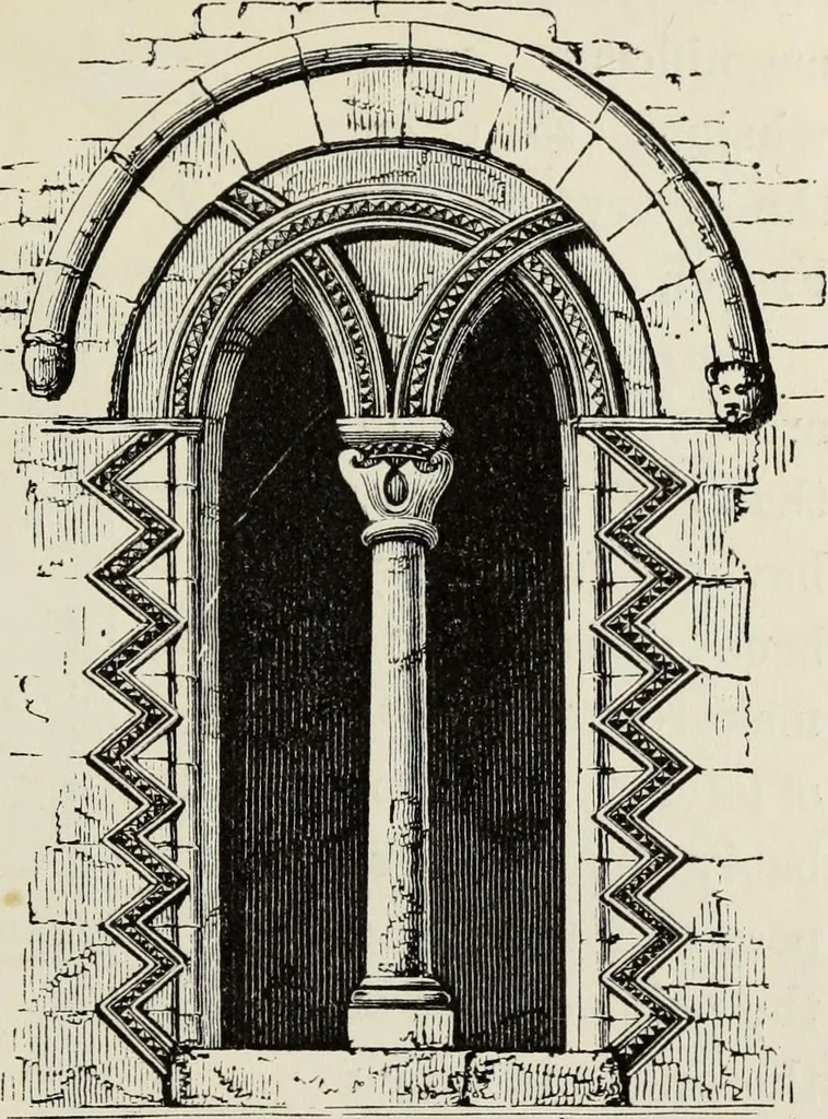 An illustration from An introduction to the study of Gothic architecture, 1877, leaf 88