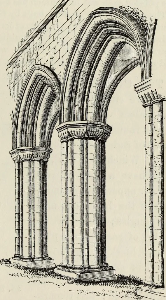 An illustration from An introduction to the study of Gothic architecture, 1877, leaf 94