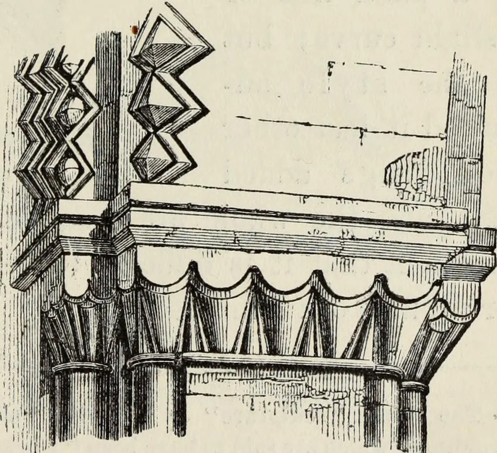 An illustration from An introduction to the study of Gothic architecture, 1877, leaf 96