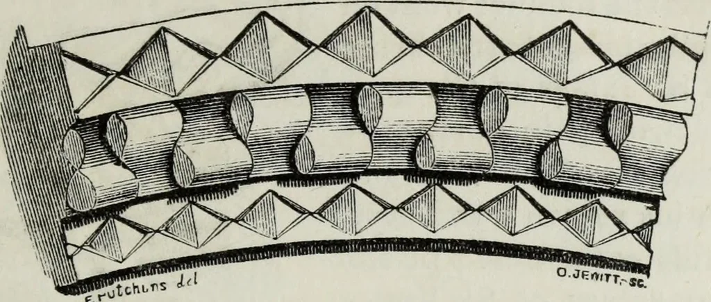 An illustration from An introduction to the study of Gothic architecture, 1881, leaf 104