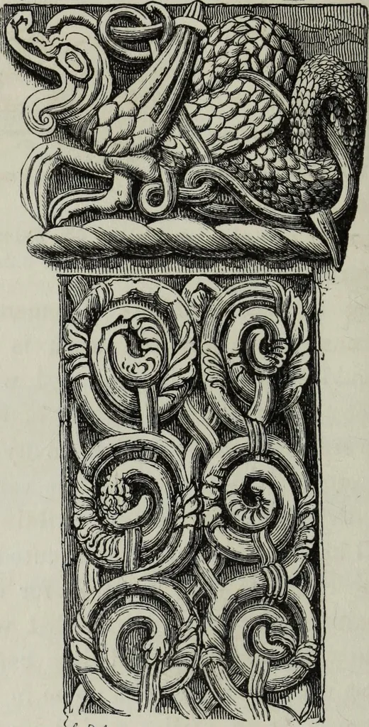 An illustration from An introduction to the study of Gothic architecture, 1881, leaf 105