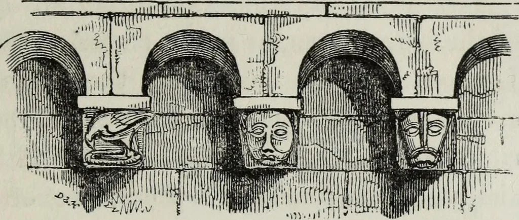 An illustration from An introduction to the study of Gothic architecture, 1881, leaf 106