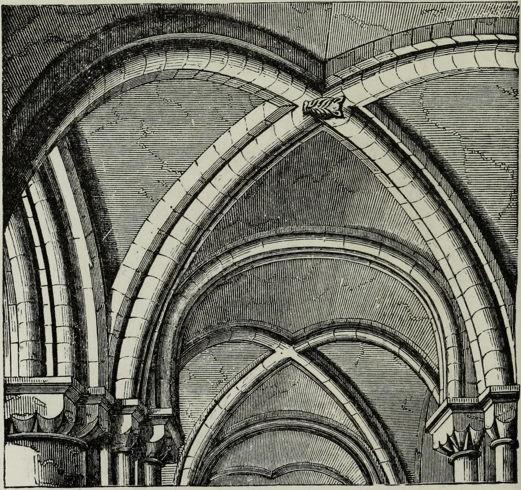 An illustration from An introduction to the study of Gothic architecture, 1881, leaf 107