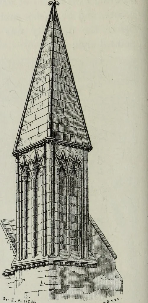 An illustration from An introduction to the study of Gothic architecture, 1881, leaf 109