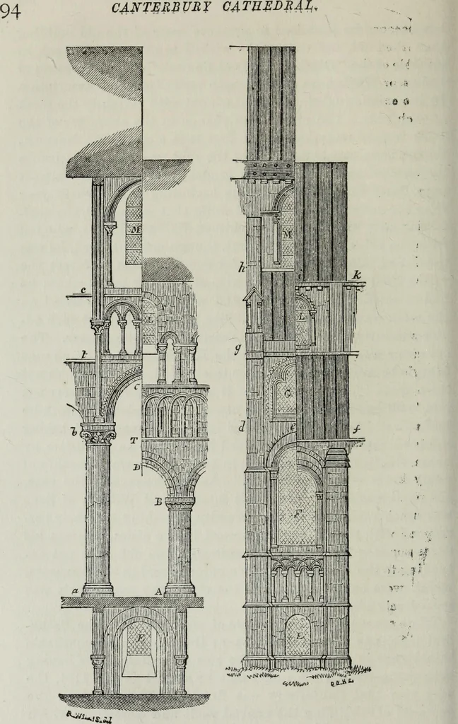 An illustration from An introduction to the study of Gothic architecture, 1881, leaf 121