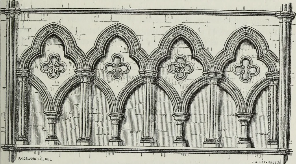 An illustration from An introduction to the study of Gothic architecture, 1881, leaf 134