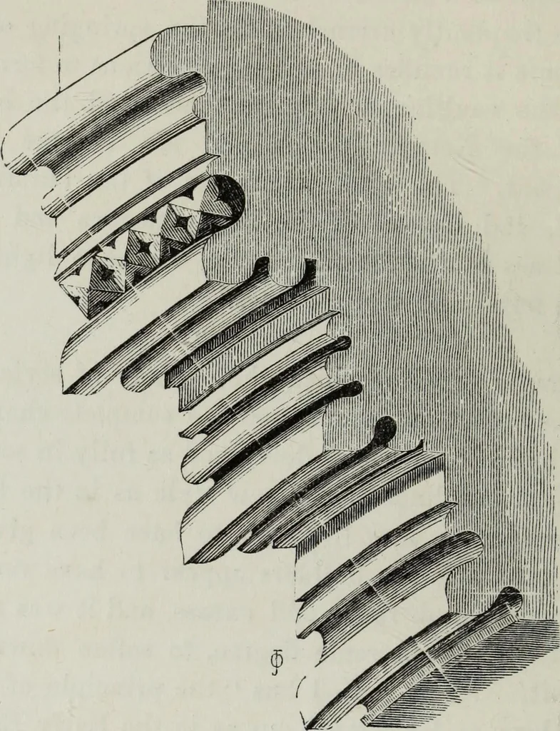 An illustration from An introduction to the study of Gothic architecture, 1881, leaf 143