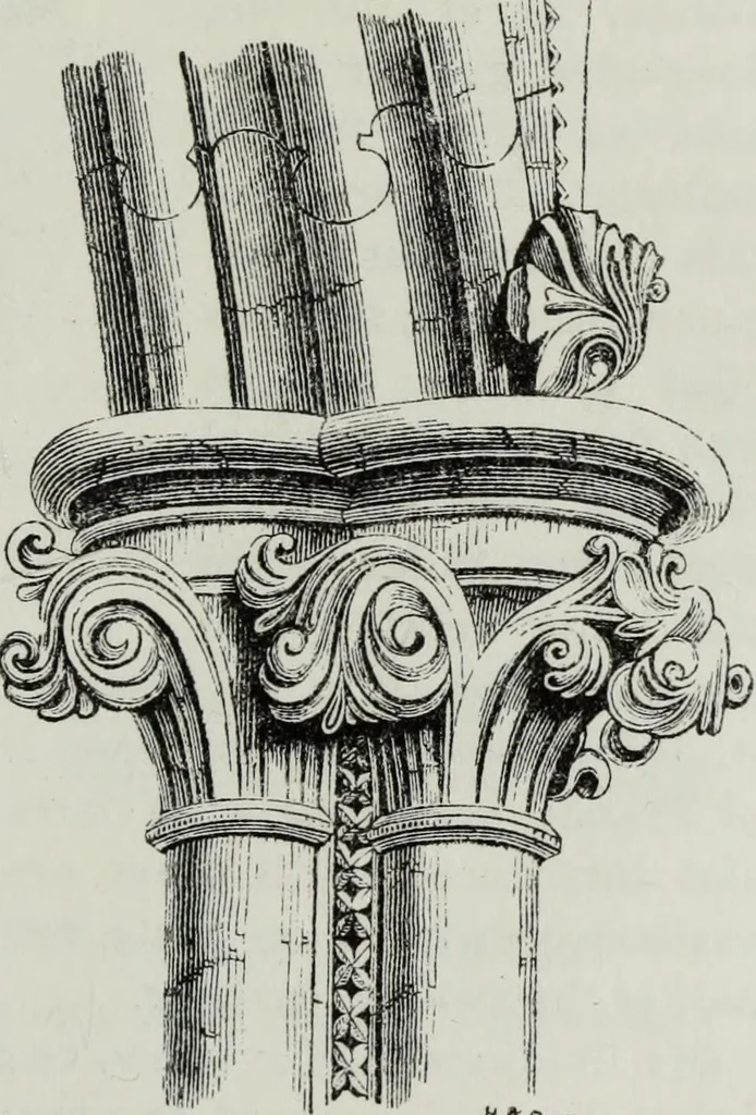An illustration from An introduction to the study of Gothic architecture, 1881, leaf 148